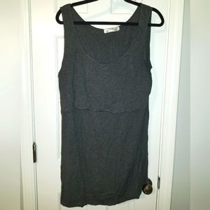 Latched Mama - Two Nursing Tank Tops Size 2X Dark Gray and black